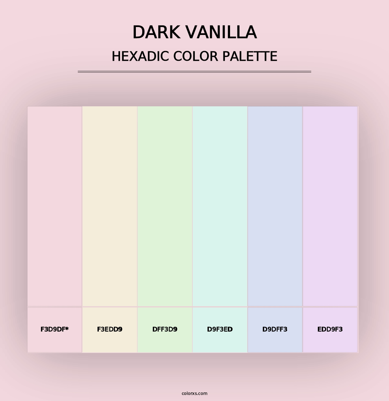 Dark Vanilla - Hexadic Color Palette