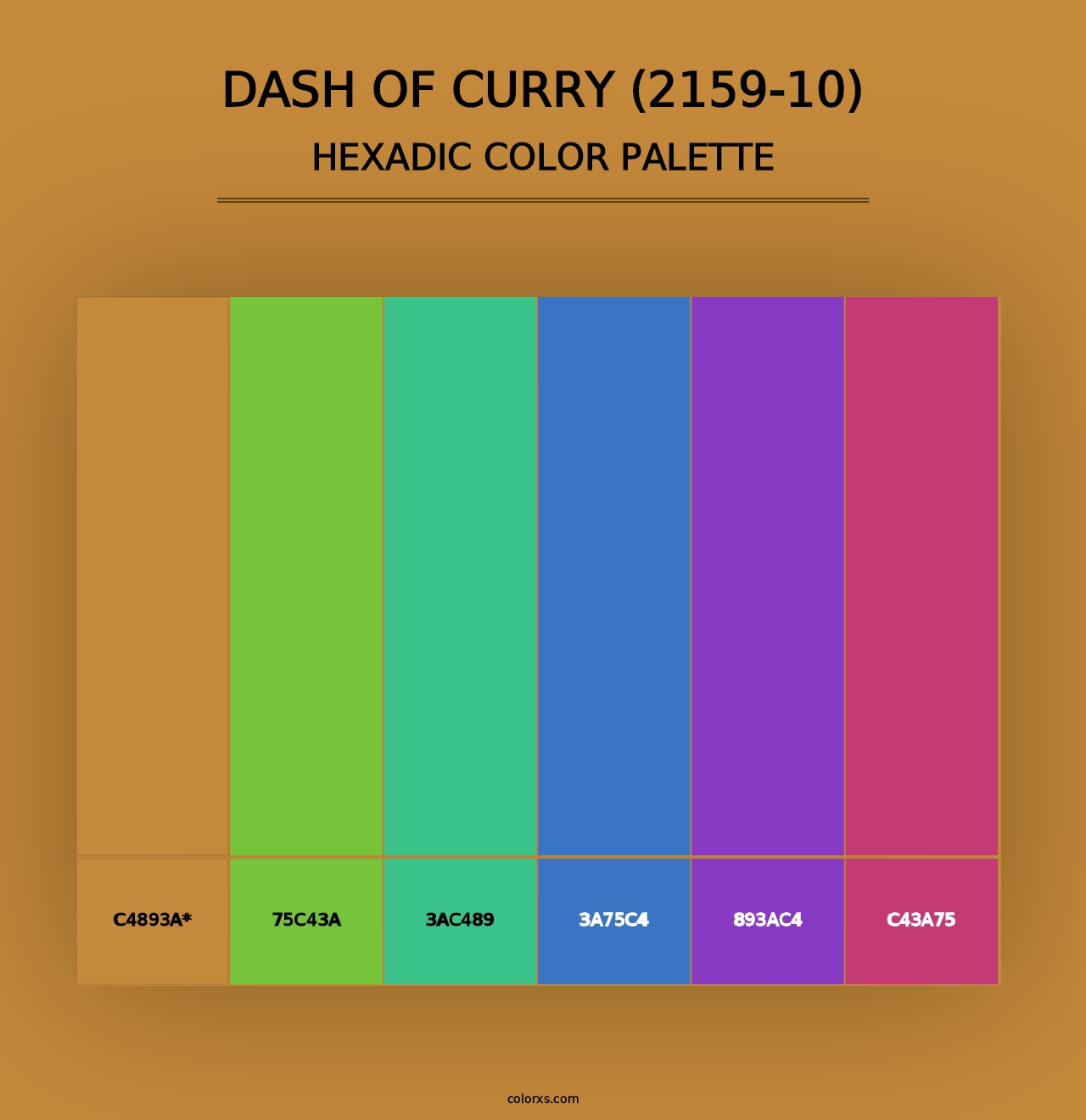 Dash of Curry (2159-10) - Hexadic Color Palette