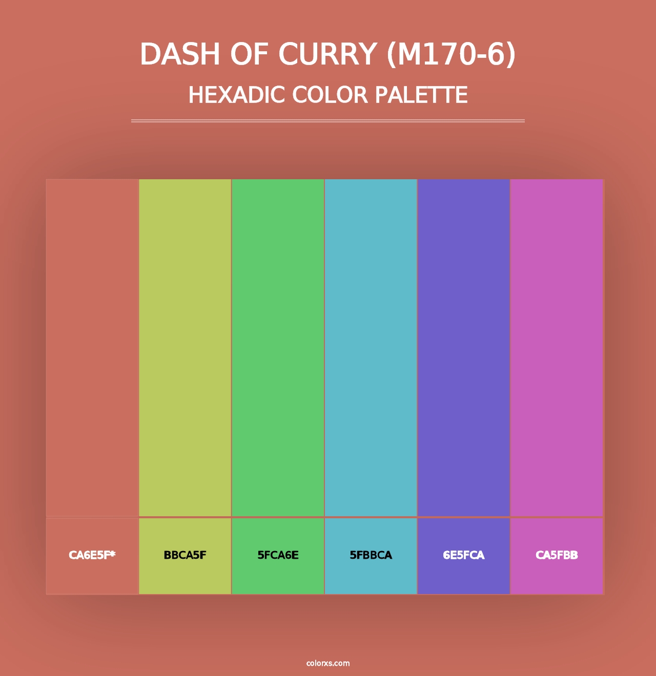 Dash Of Curry (M170-6) - Hexadic Color Palette