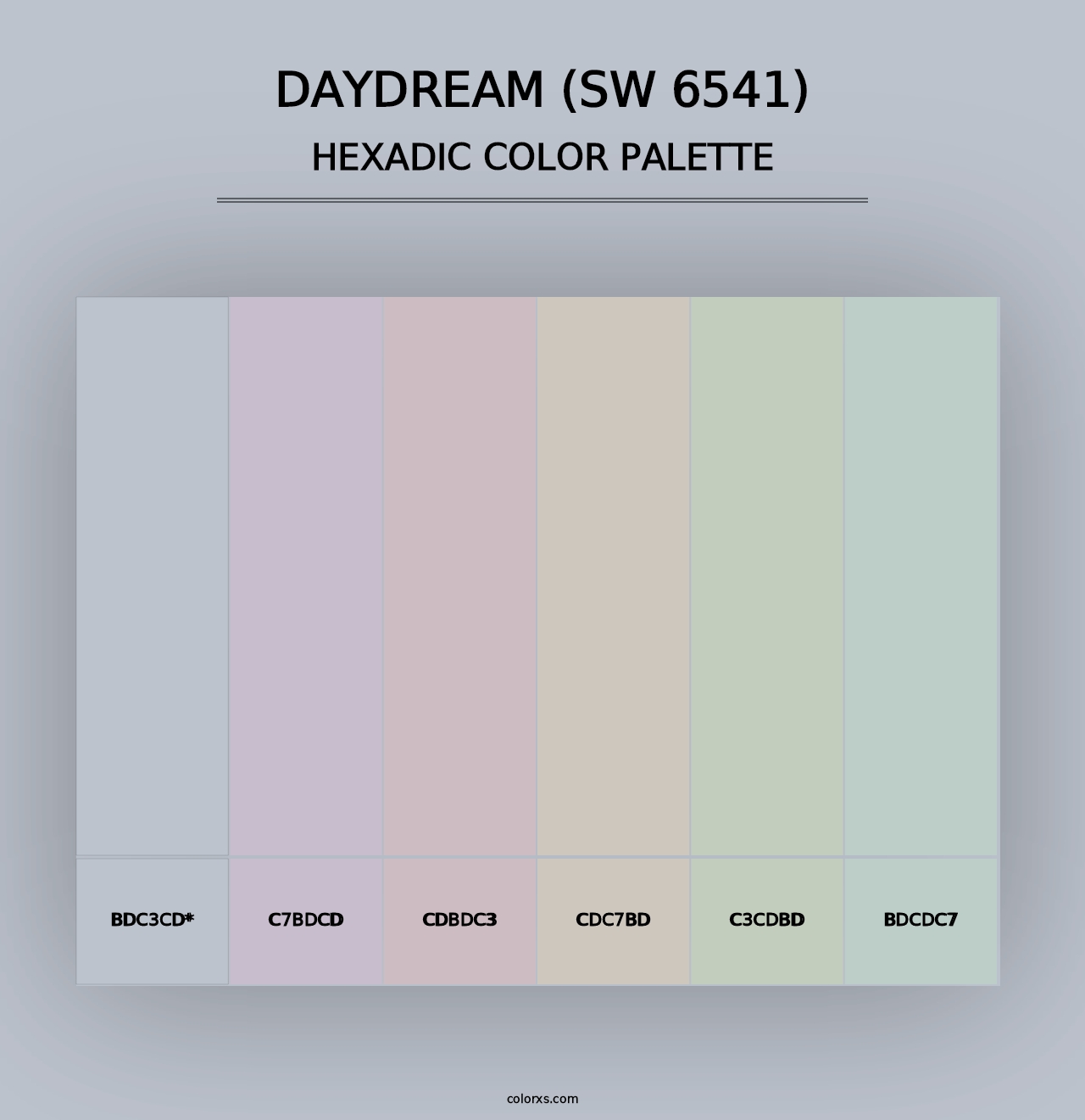 Daydream (SW 6541) - Hexadic Color Palette