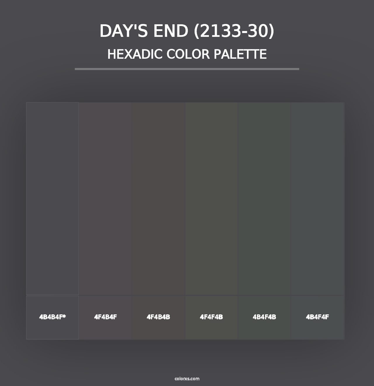 Day's End (2133-30) - Hexadic Color Palette