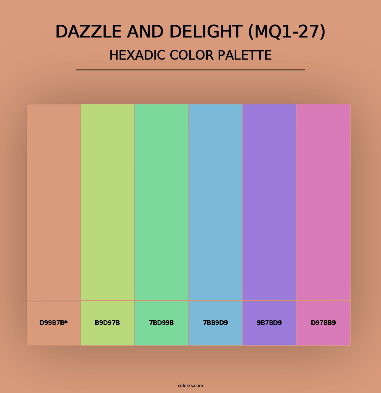 Dazzle And Delight (MQ1-27) - Hexadic Color Palette