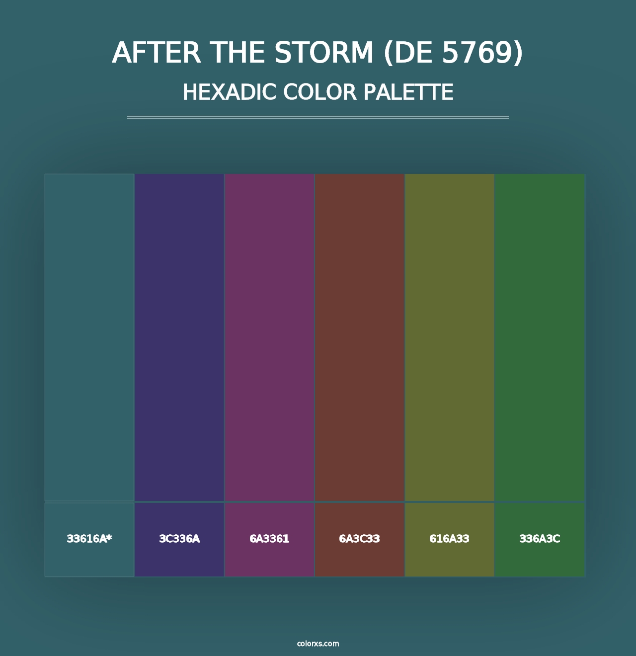 After the Storm (DE 5769) - Hexadic Color Palette