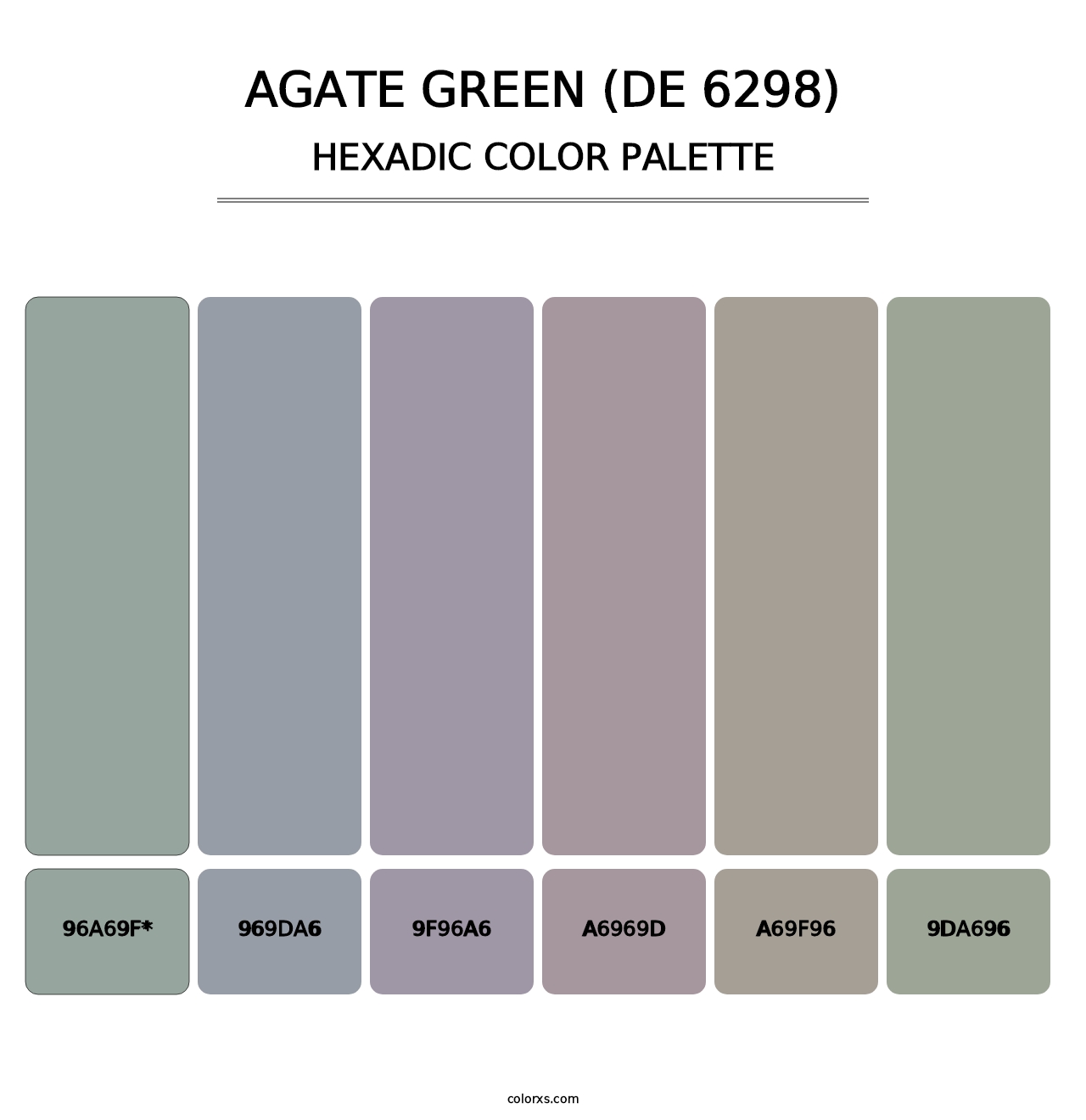 Agate Green (DE 6298) - Hexadic Color Palette