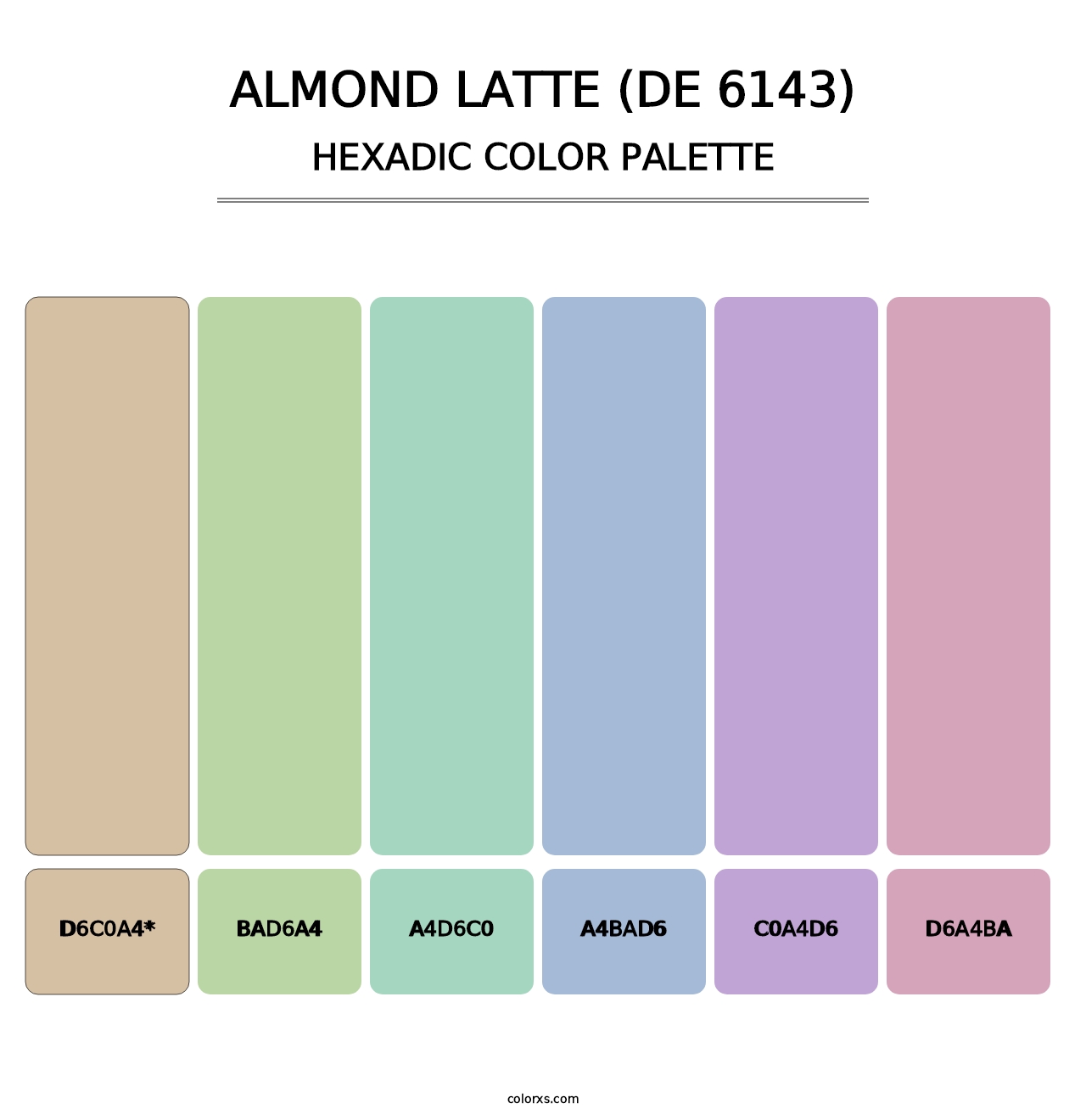 Almond Latte (DE 6143) - Hexadic Color Palette