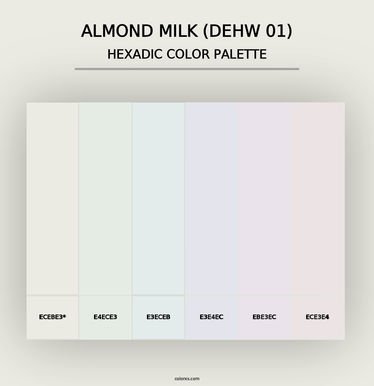 Almond Milk (DEHW 01) - Hexadic Color Palette