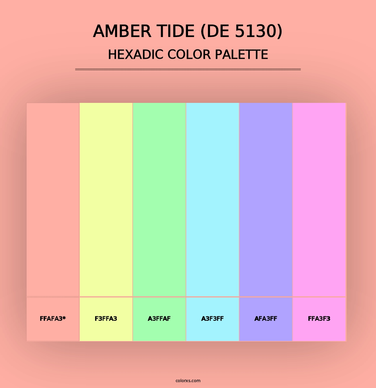 Amber Tide (DE 5130) - Hexadic Color Palette