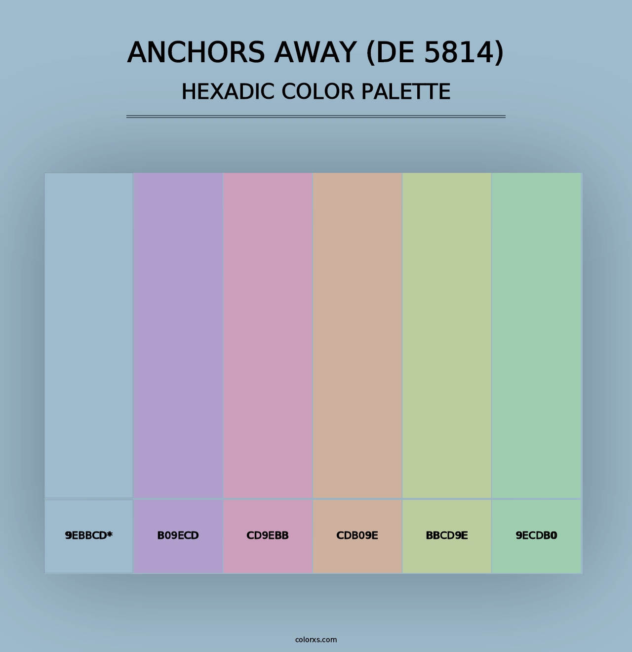 Anchors Away (DE 5814) - Hexadic Color Palette