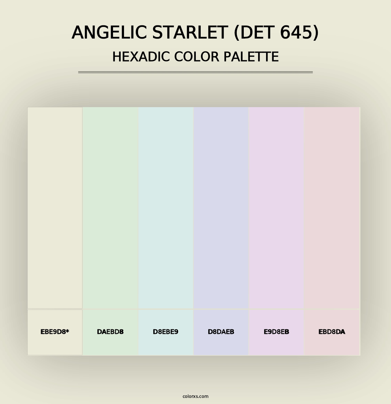 Angelic Starlet (DET 645) - Hexadic Color Palette