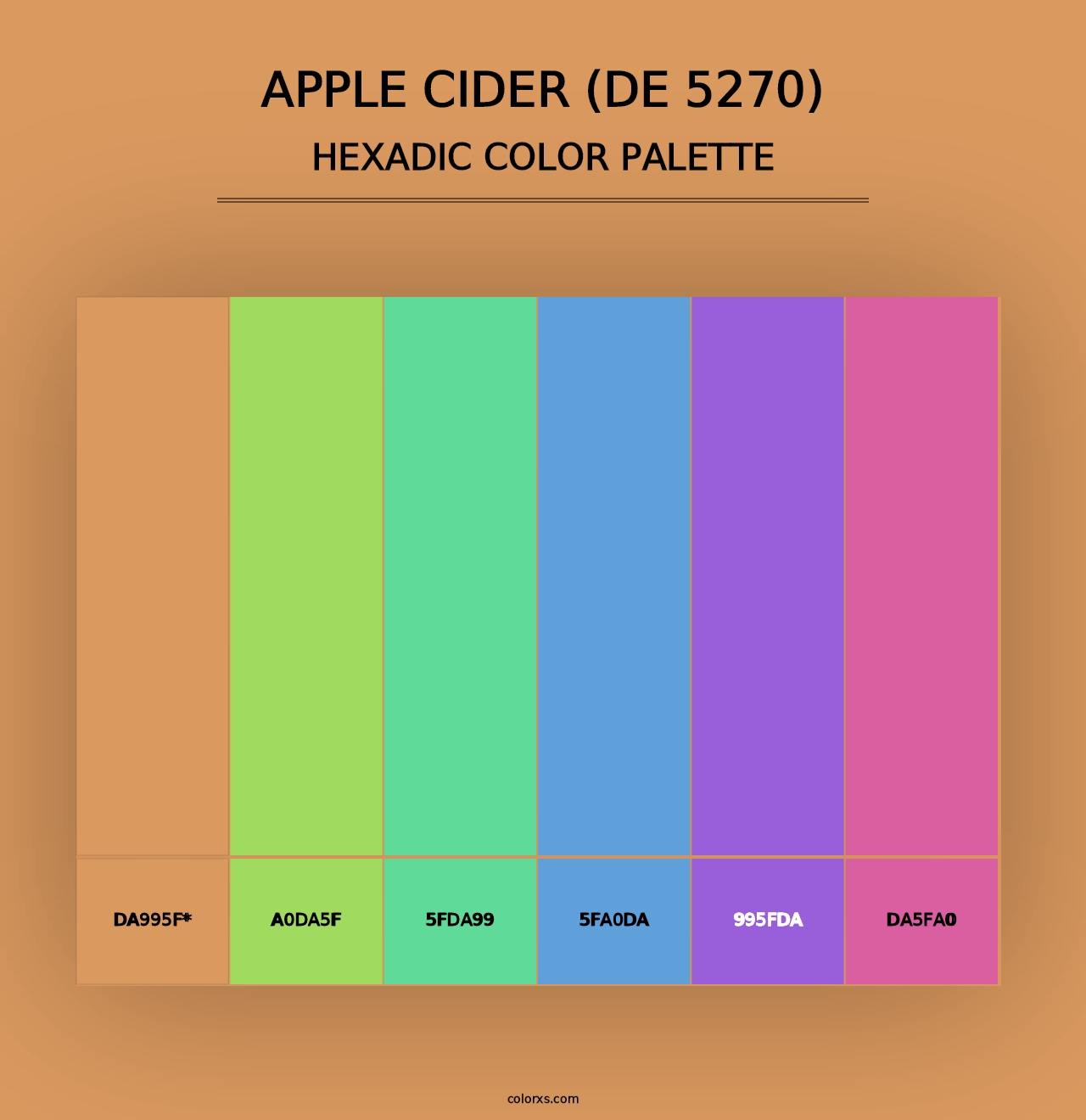 Apple Cider (DE 5270) - Hexadic Color Palette