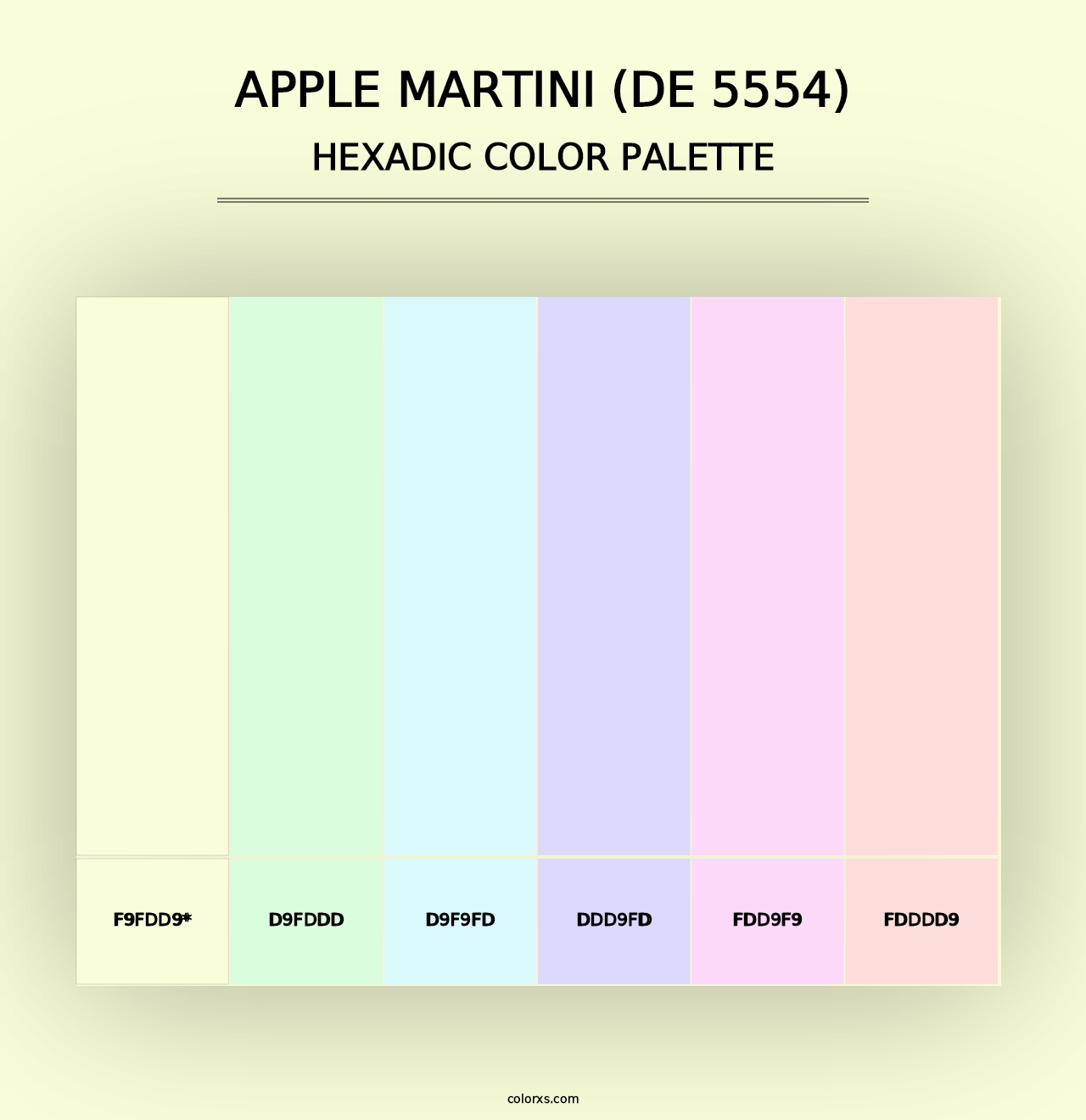 Apple Martini (DE 5554) - Hexadic Color Palette