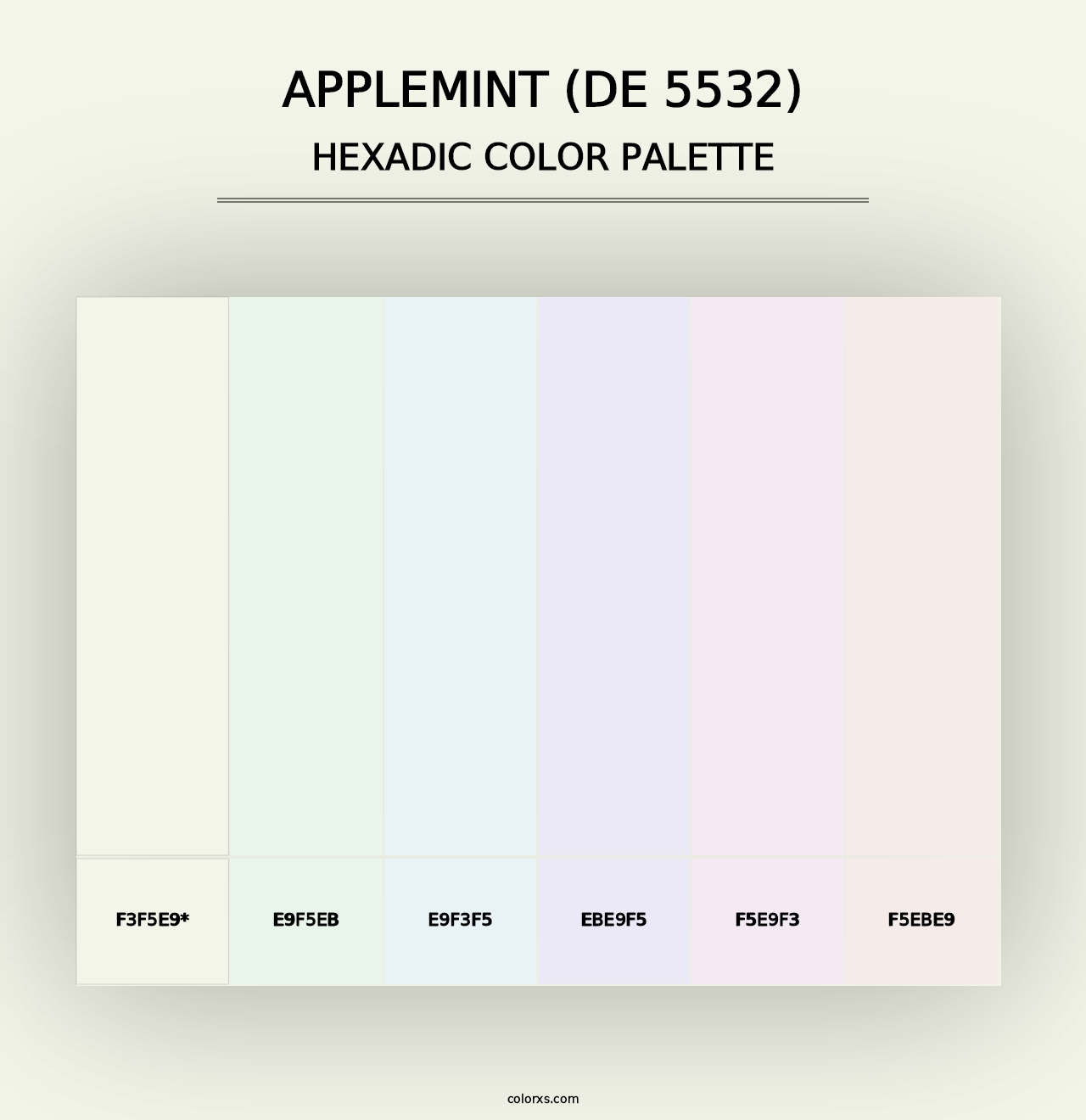 Applemint (DE 5532) - Hexadic Color Palette