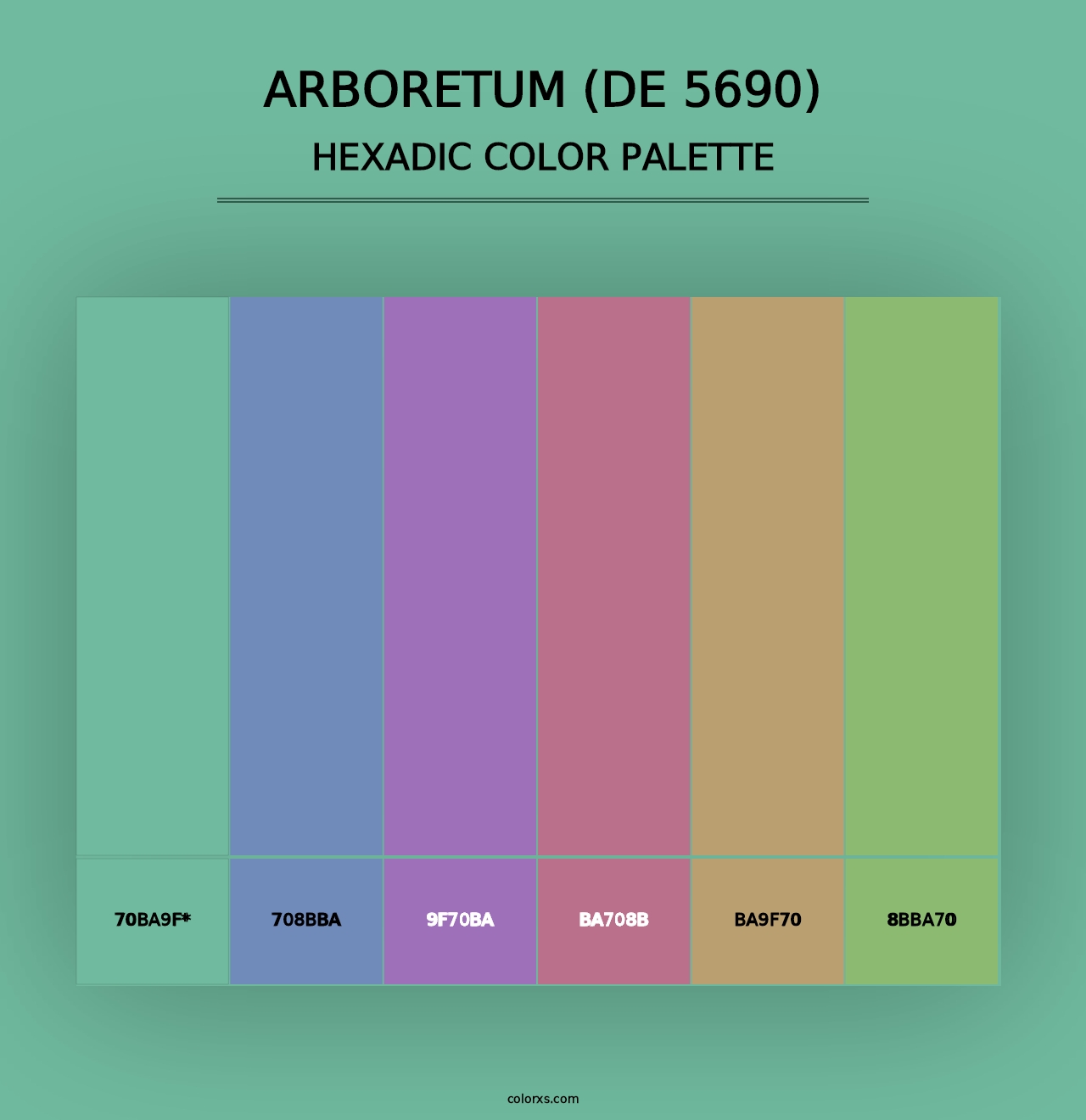 Arboretum (DE 5690) - Hexadic Color Palette