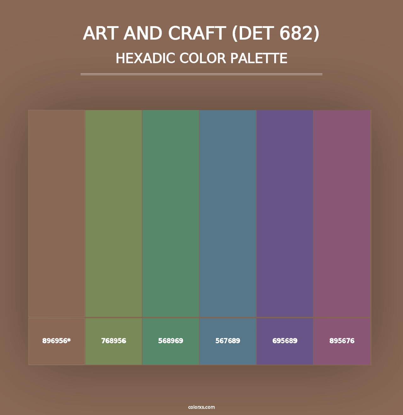 Art and Craft (DET 682) - Hexadic Color Palette