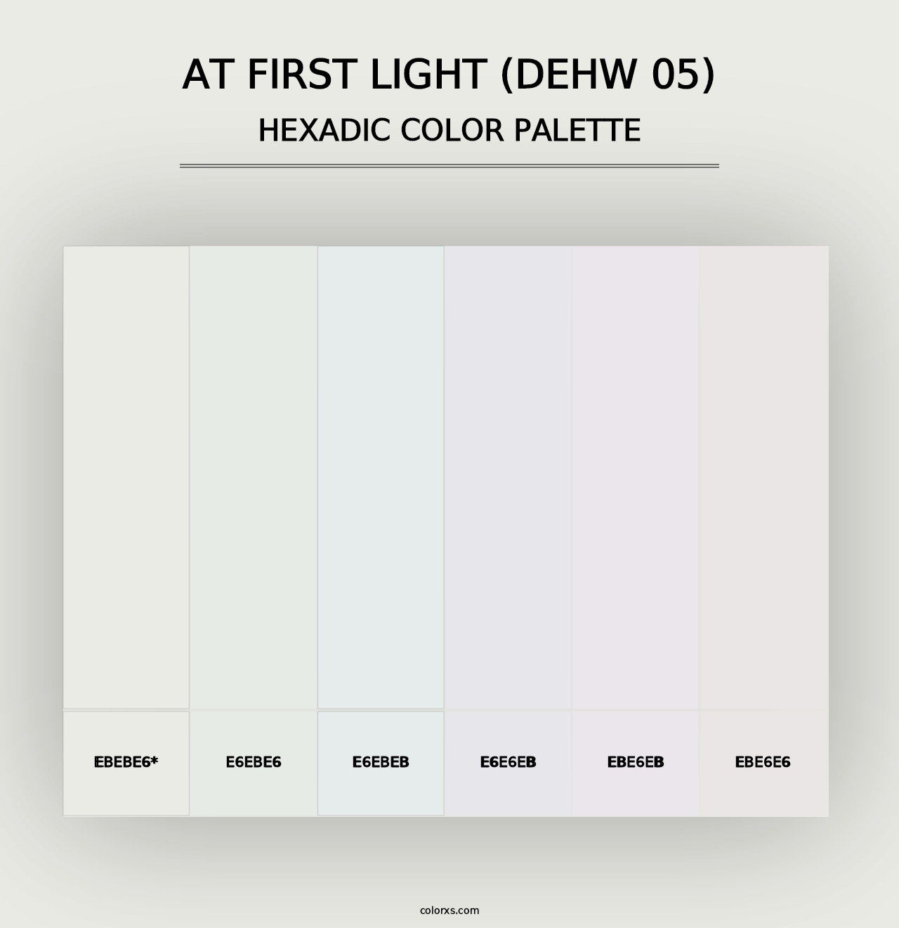 At First Light (DEHW 05) - Hexadic Color Palette