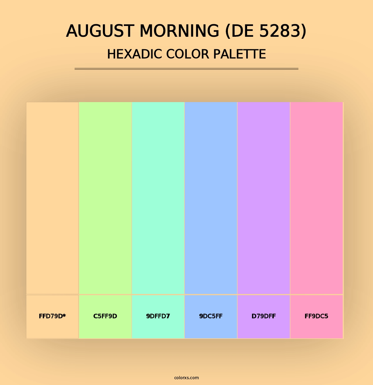 August Morning (DE 5283) - Hexadic Color Palette