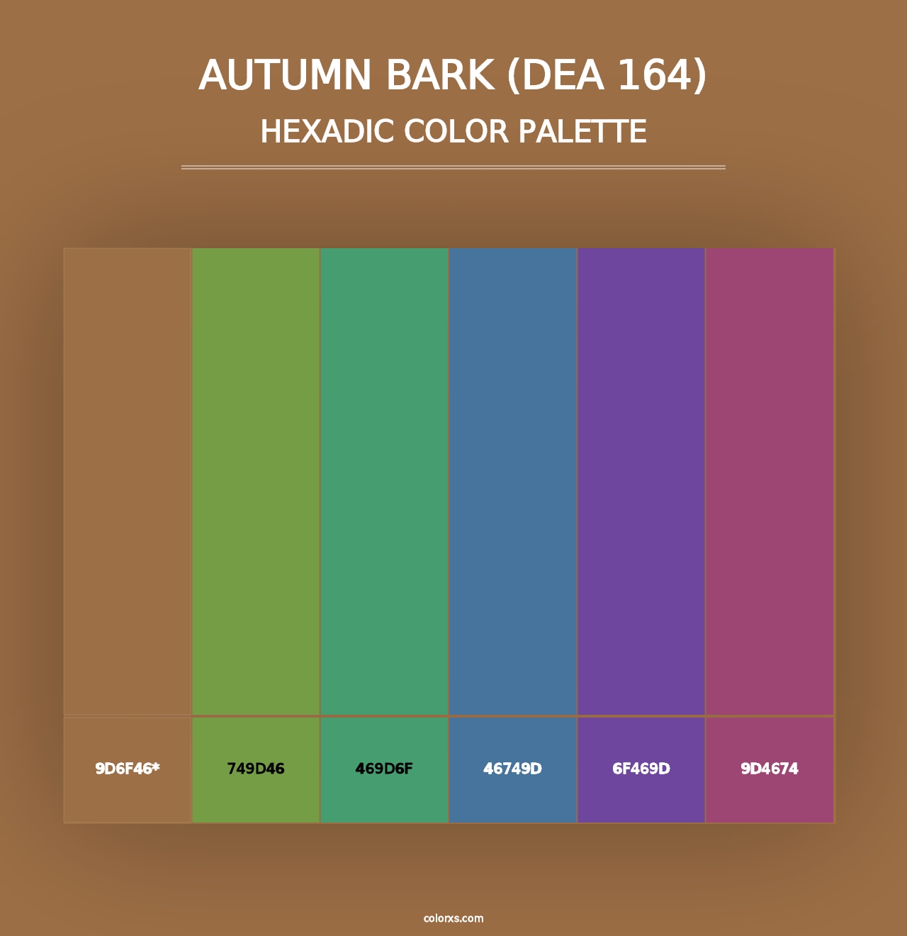 Autumn Bark (DEA 164) - Hexadic Color Palette