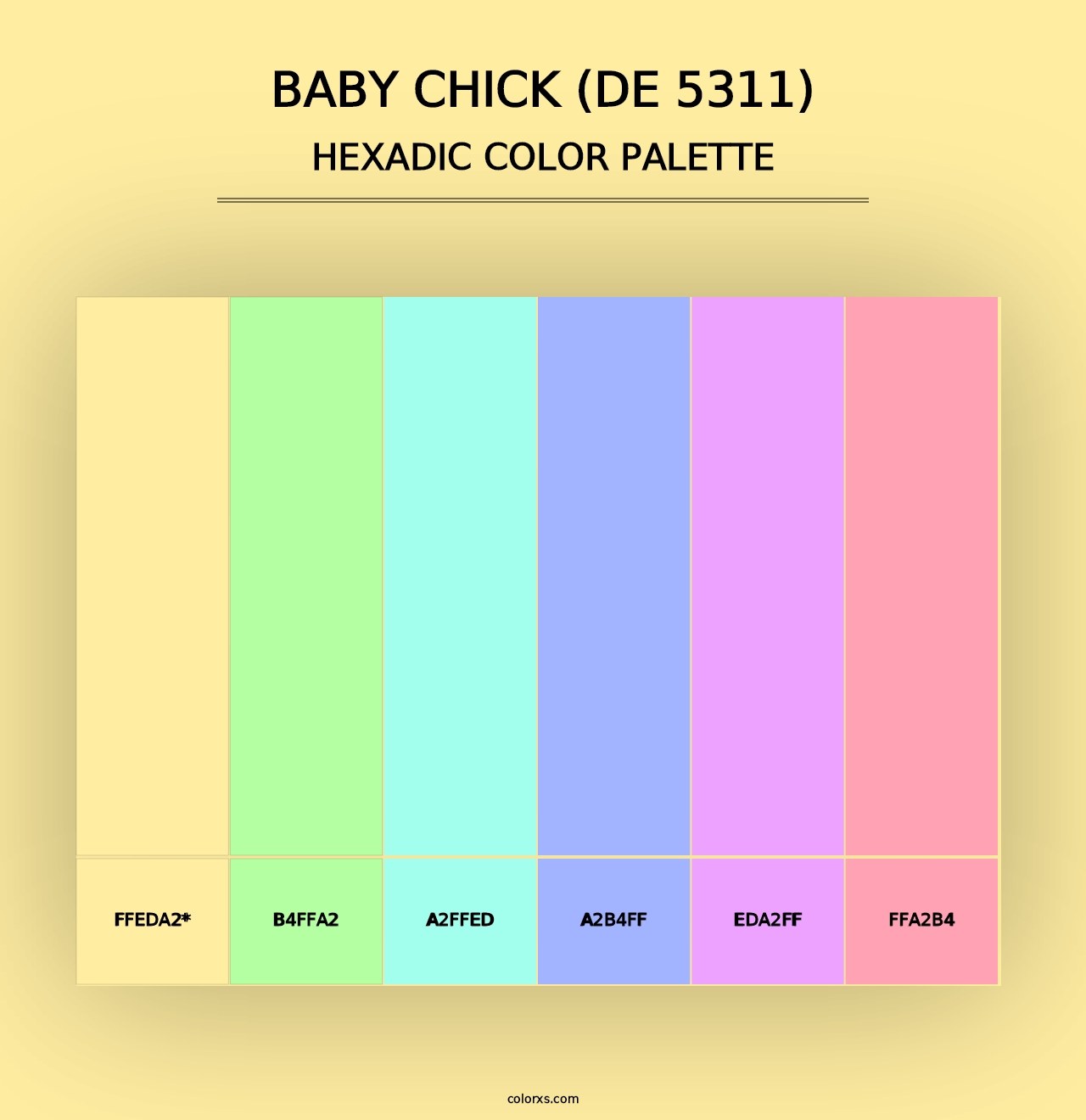 Baby Chick (DE 5311) - Hexadic Color Palette