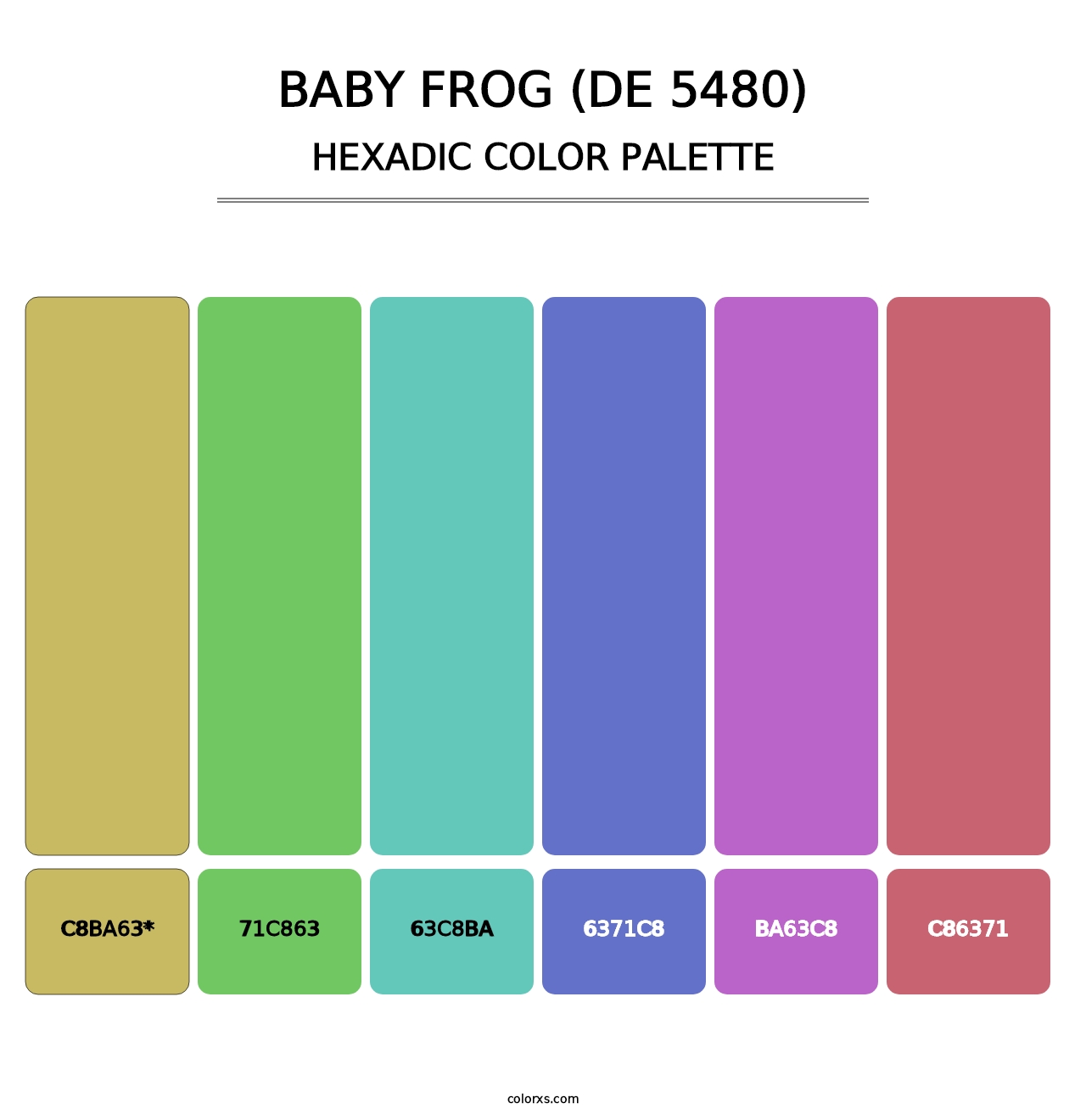 Baby Frog (DE 5480) - Hexadic Color Palette