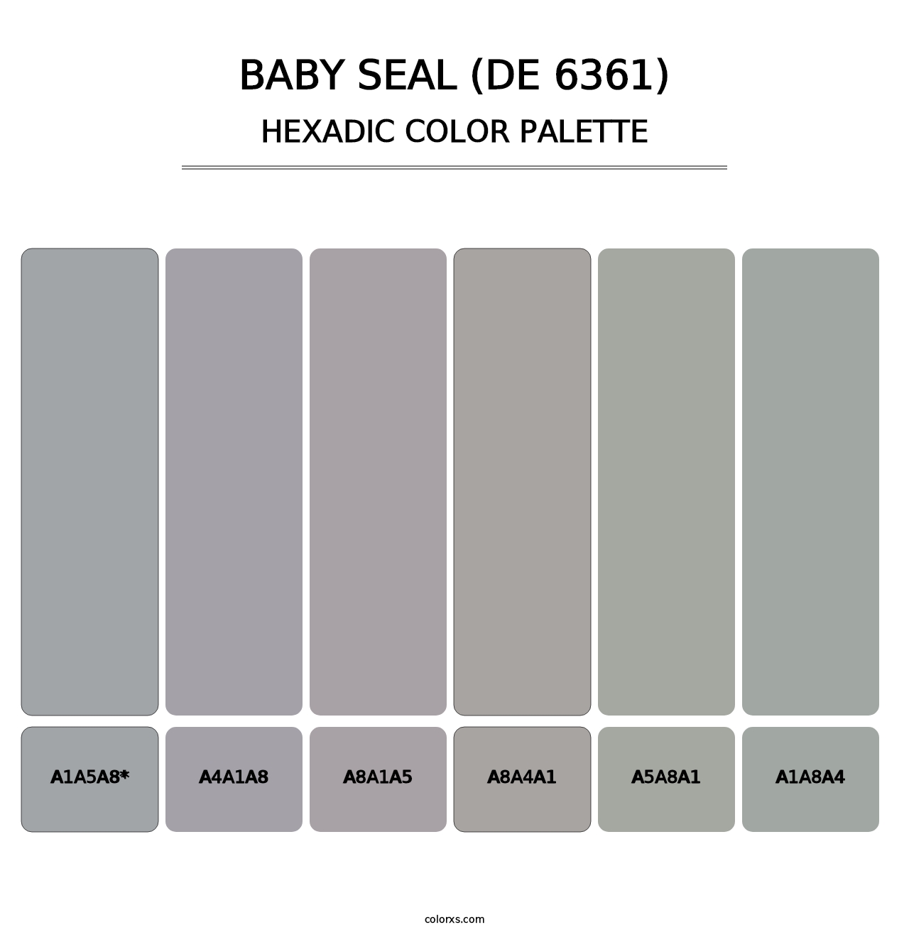 Baby Seal (DE 6361) - Hexadic Color Palette