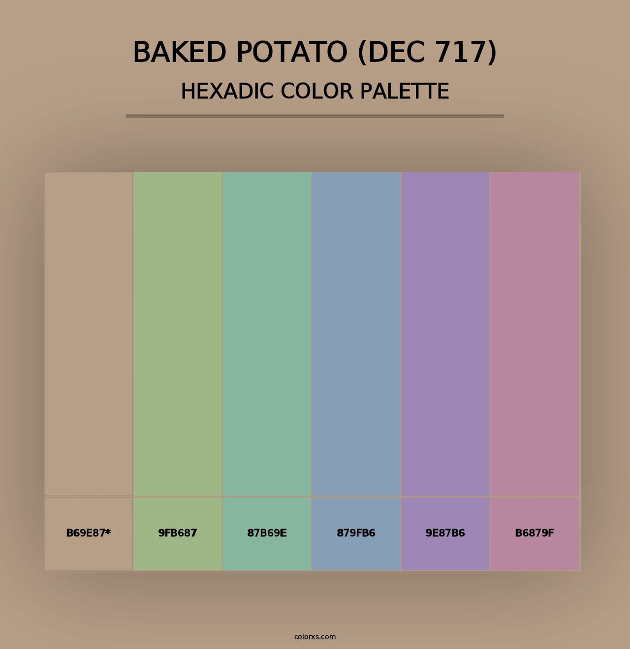 Baked Potato (DEC 717) - Hexadic Color Palette