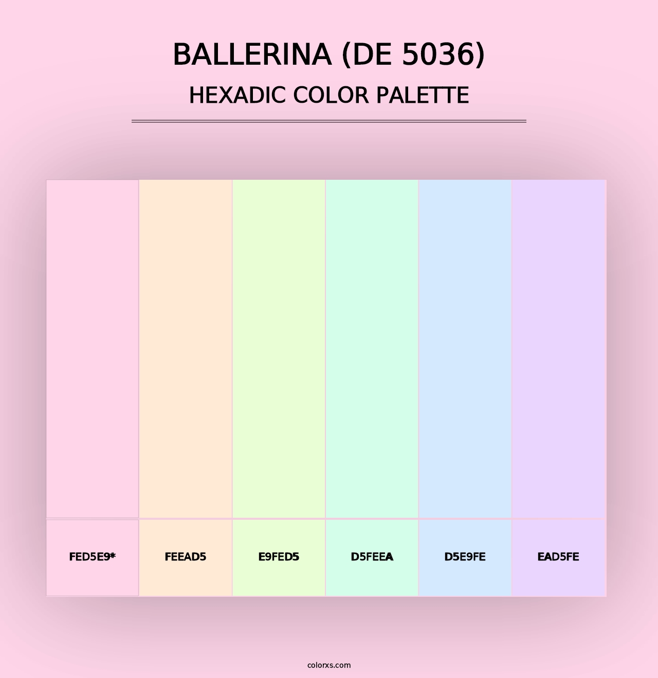 Ballerina (DE 5036) - Hexadic Color Palette