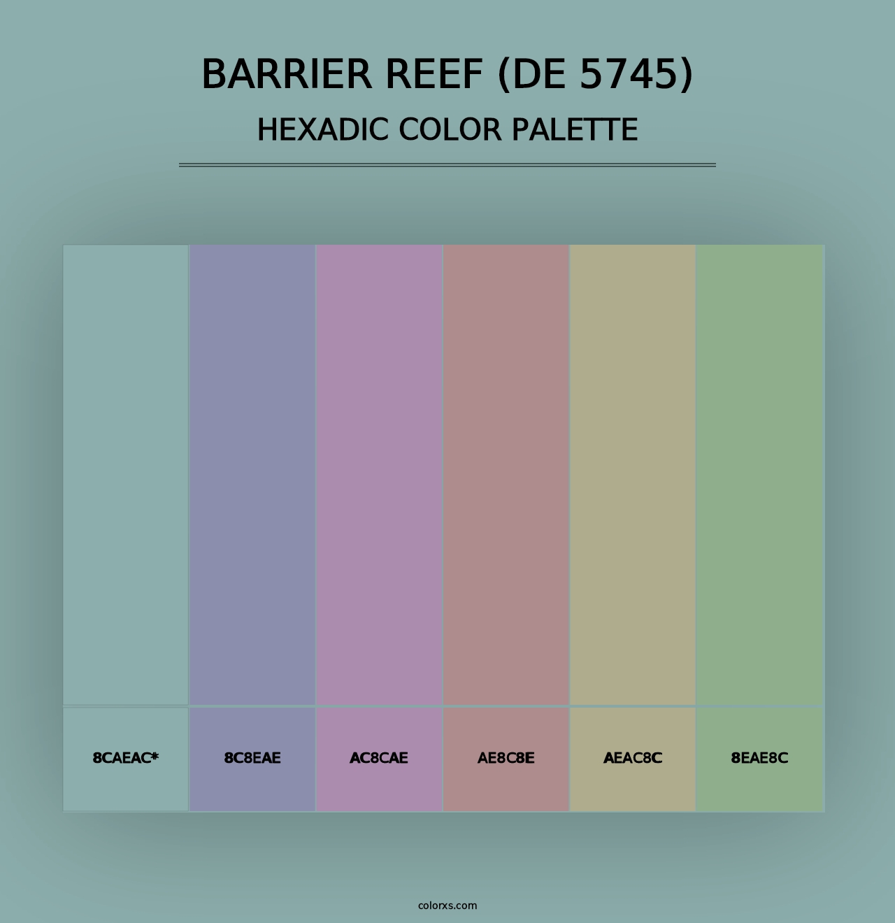 Barrier Reef (DE 5745) - Hexadic Color Palette