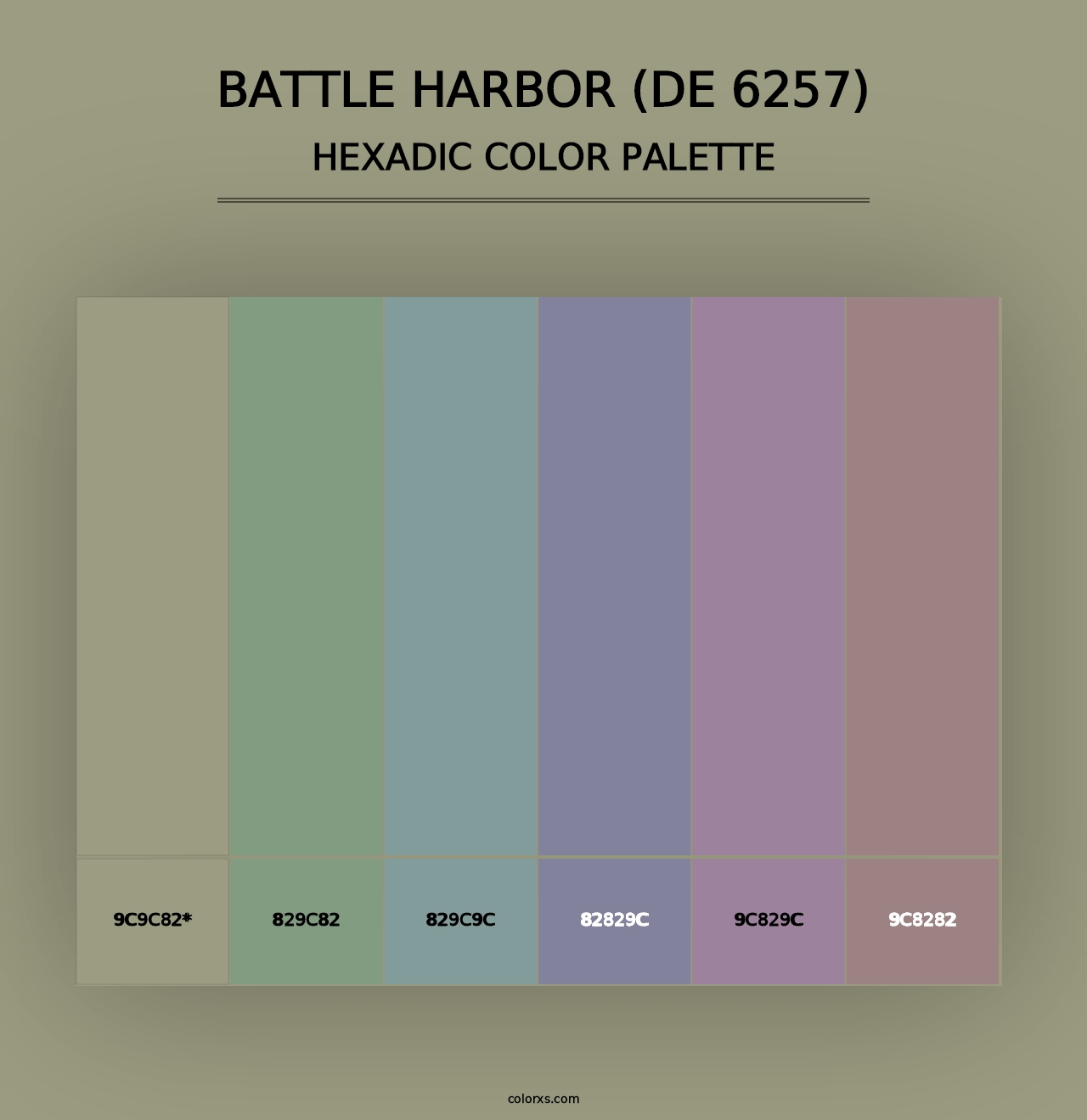 Battle Harbor (DE 6257) - Hexadic Color Palette