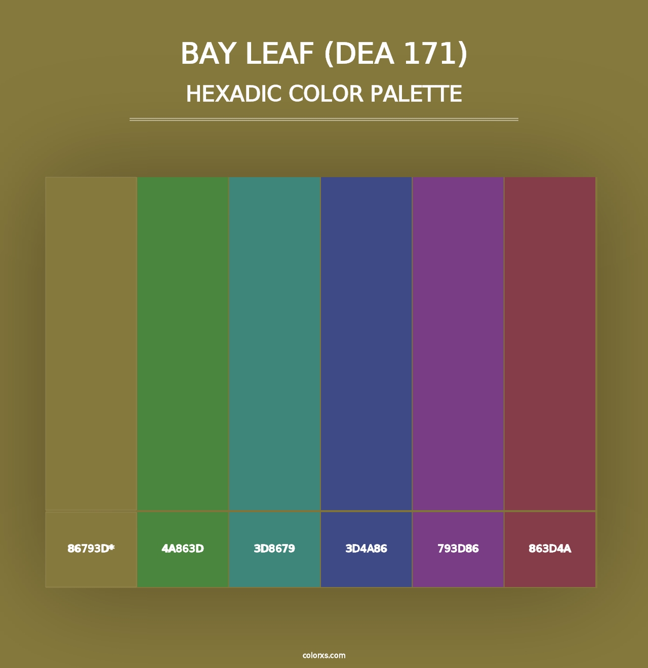 Bay Leaf (DEA 171) - Hexadic Color Palette