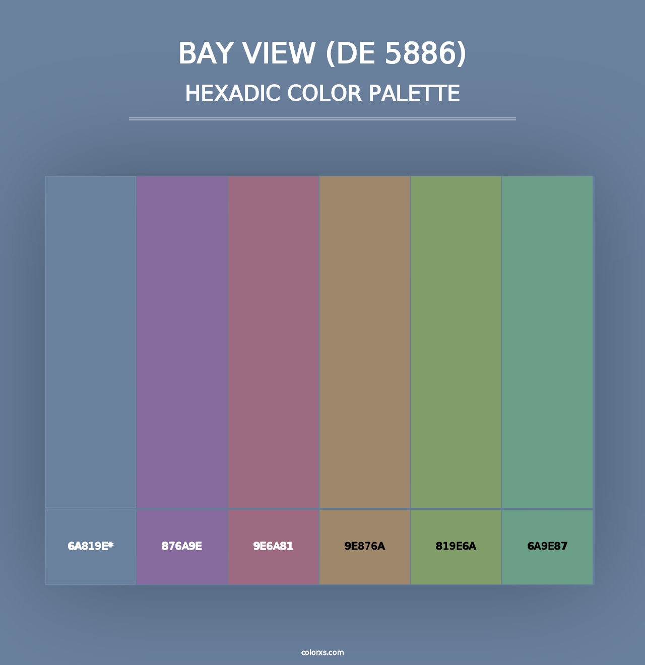 Bay View (DE 5886) - Hexadic Color Palette