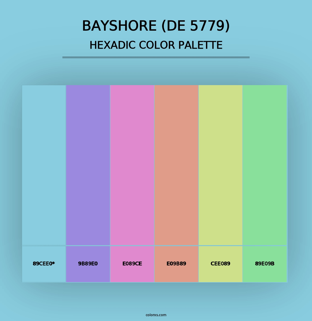 Bayshore (DE 5779) - Hexadic Color Palette