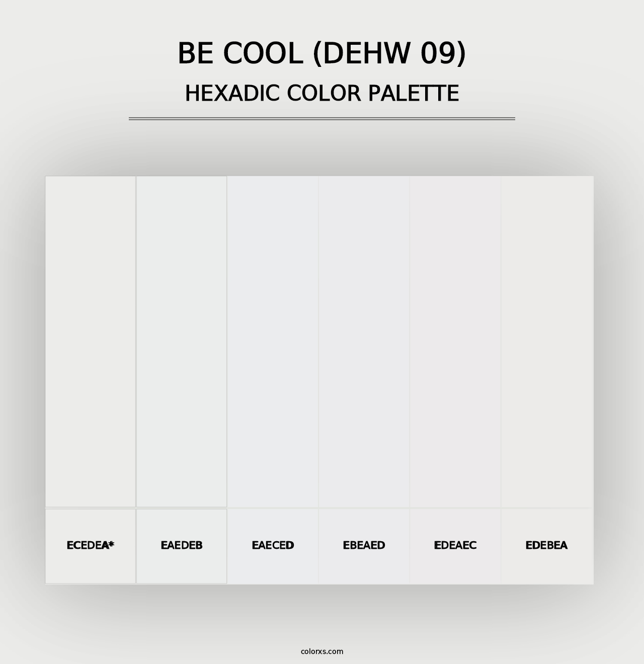 Be Cool (DEHW 09) - Hexadic Color Palette