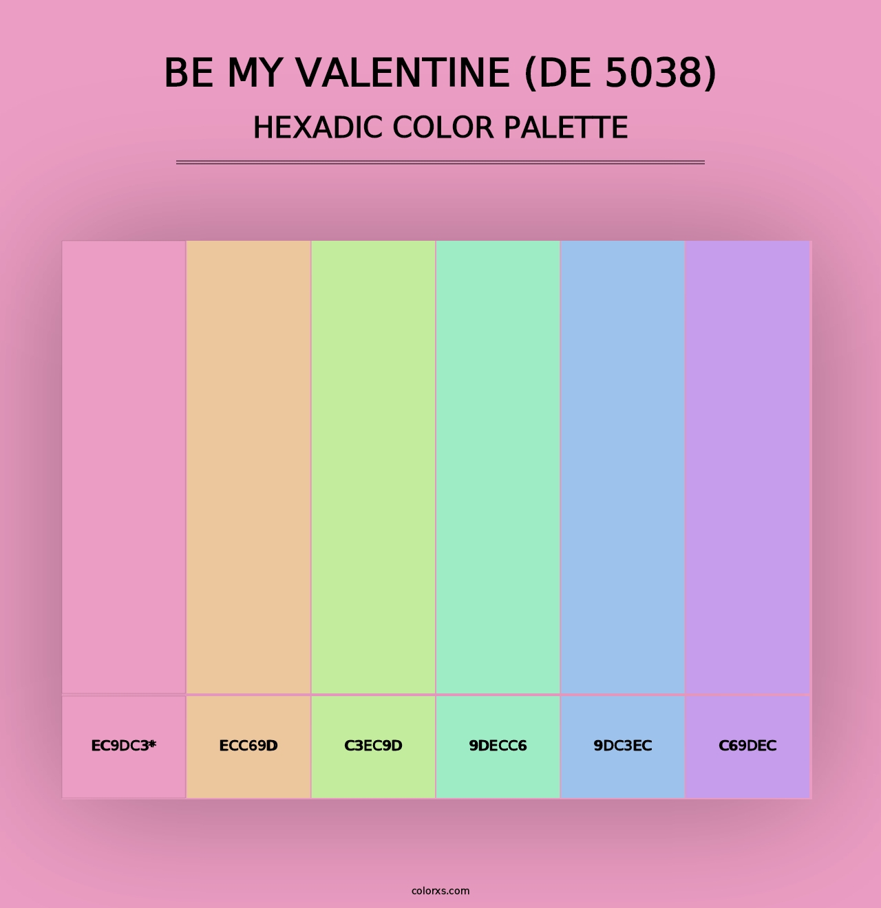 Be My Valentine (DE 5038) - Hexadic Color Palette