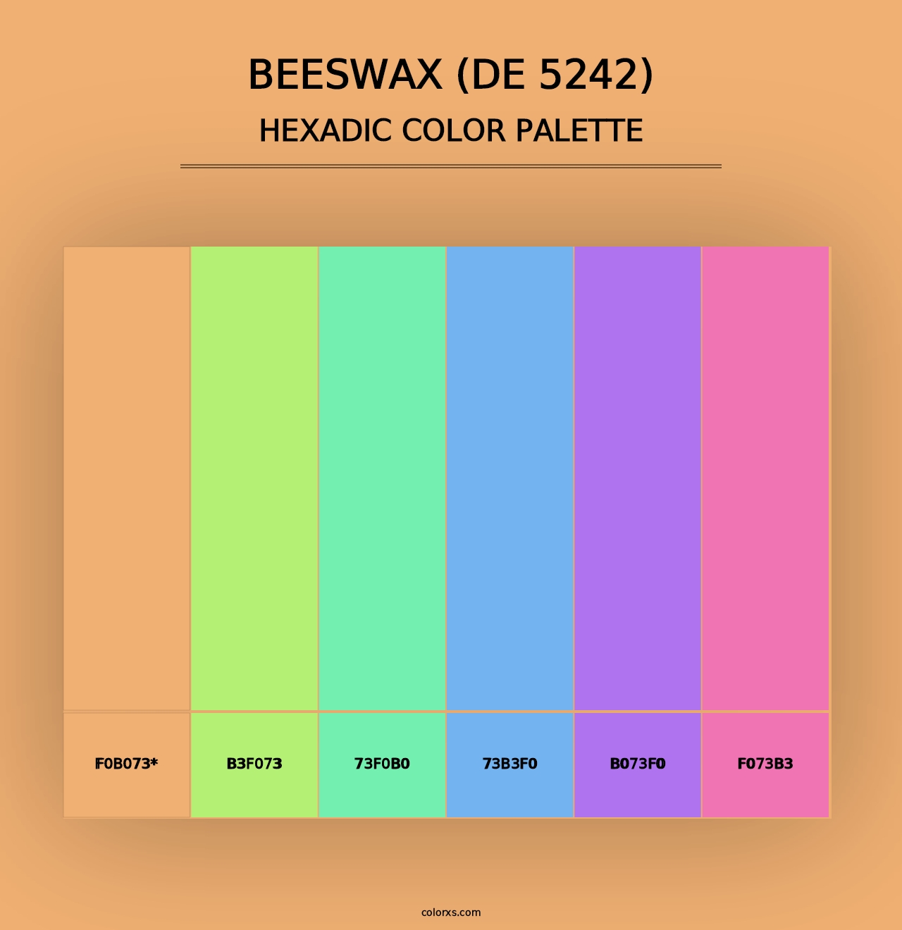 Beeswax (DE 5242) - Hexadic Color Palette