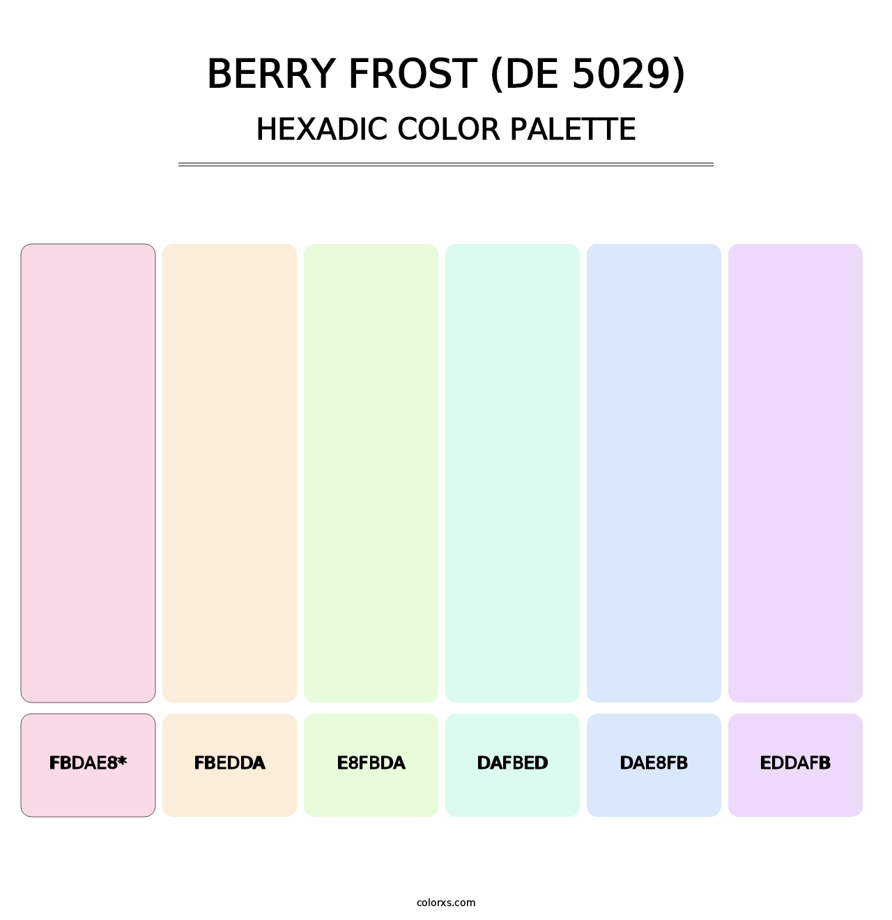 Berry Frost (DE 5029) - Hexadic Color Palette