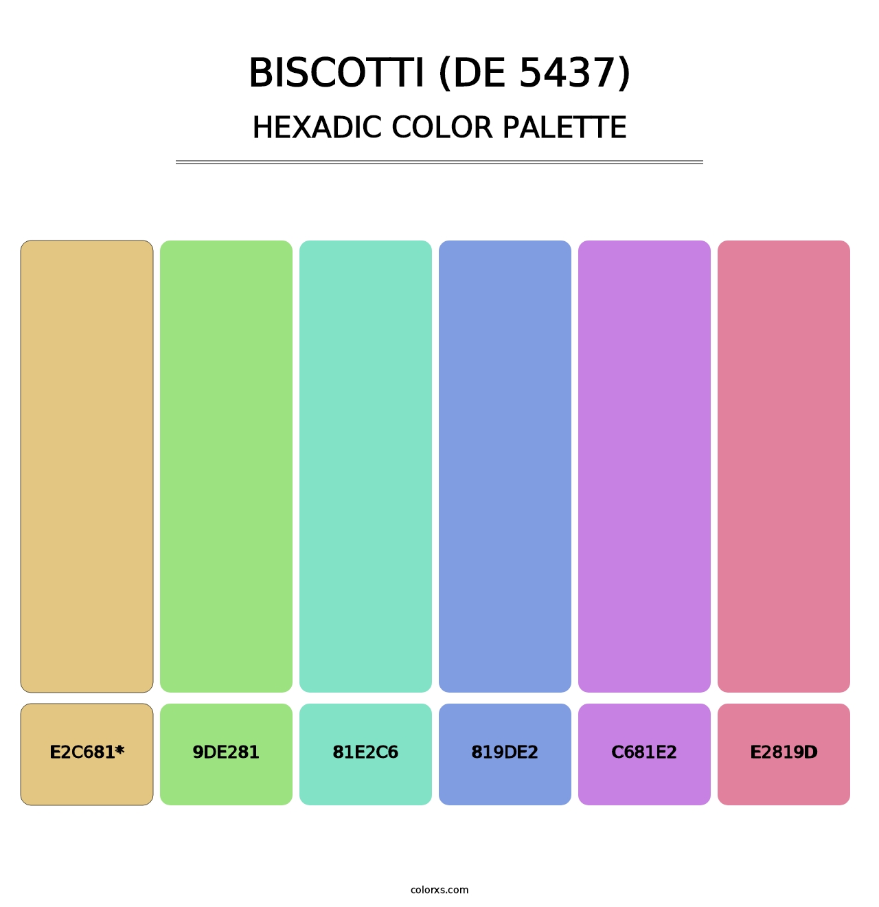 Biscotti (DE 5437) - Hexadic Color Palette