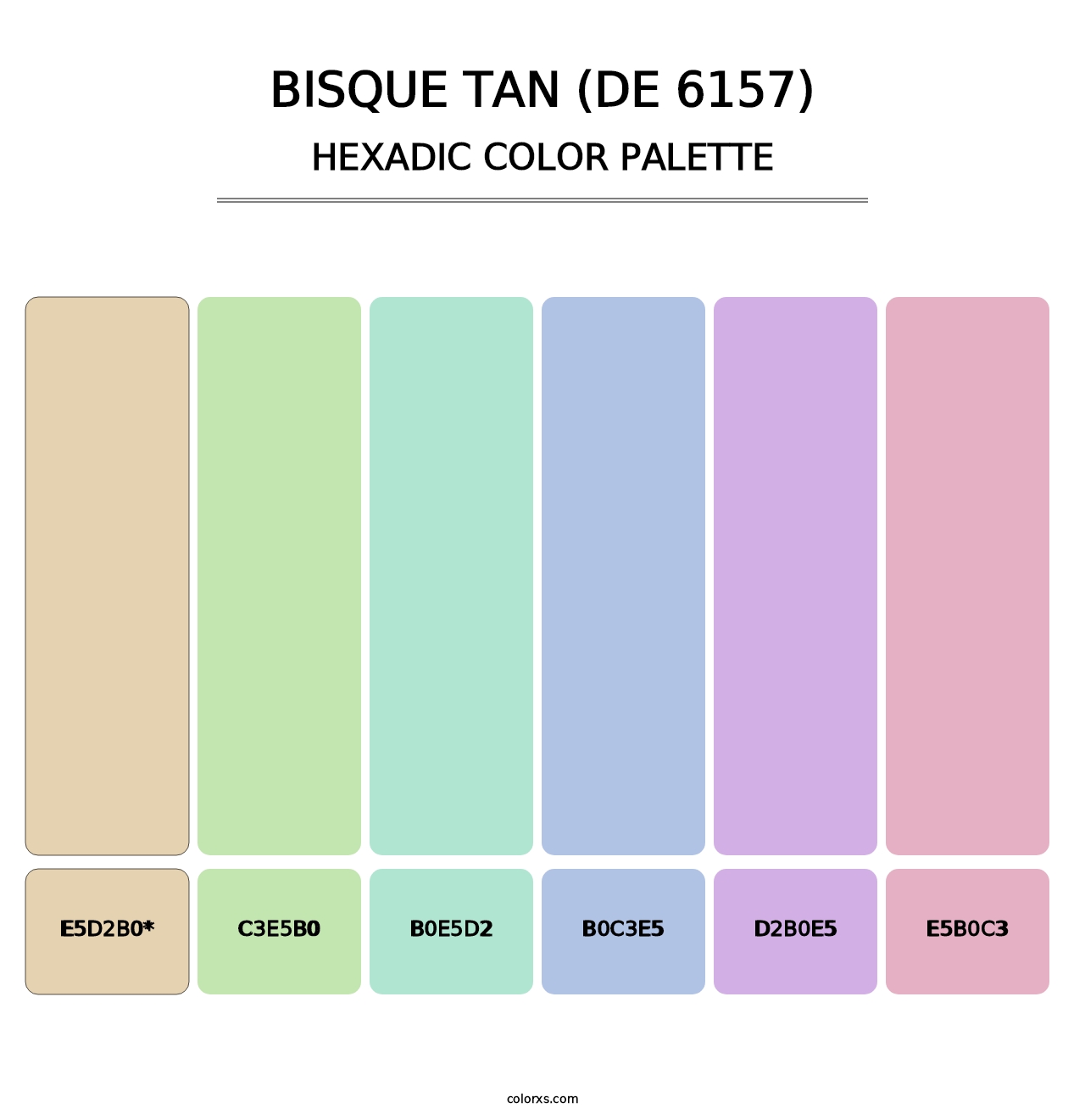 Bisque Tan (DE 6157) - Hexadic Color Palette