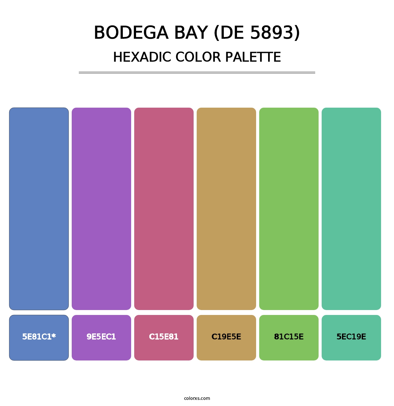 Bodega Bay (DE 5893) - Hexadic Color Palette