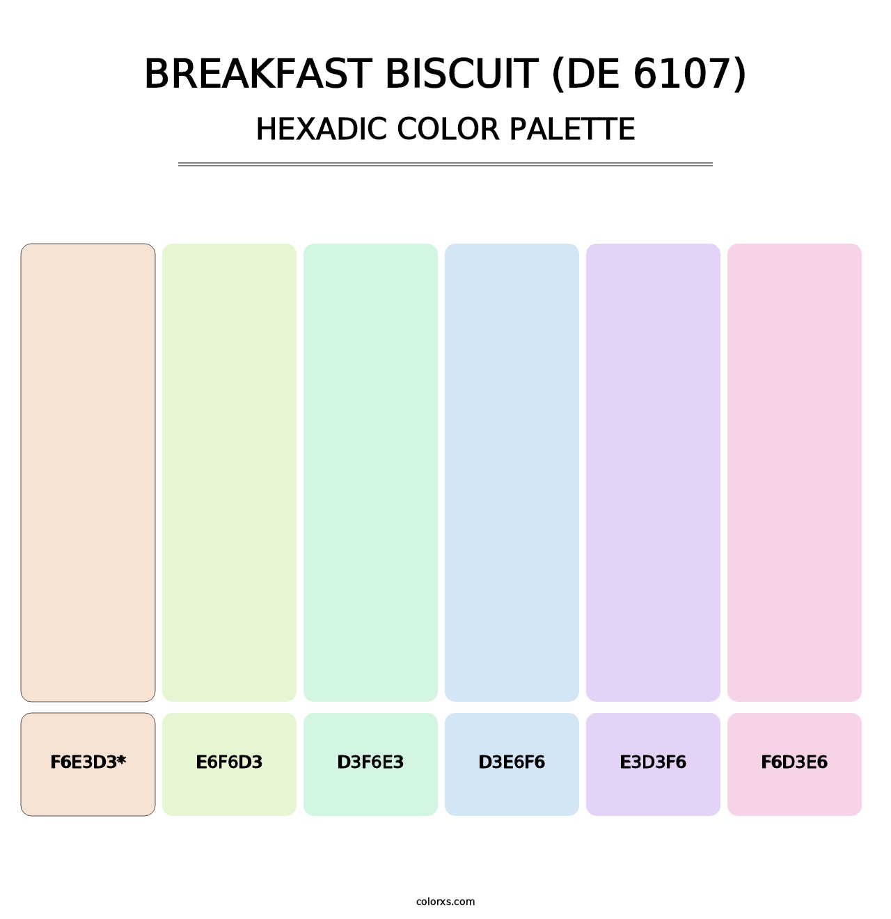 Breakfast Biscuit (DE 6107) - Hexadic Color Palette