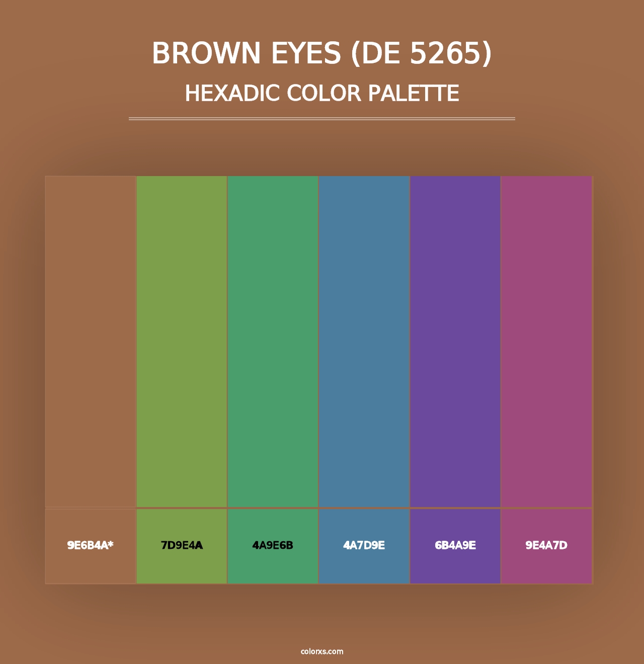 Brown Eyes (DE 5265) - Hexadic Color Palette