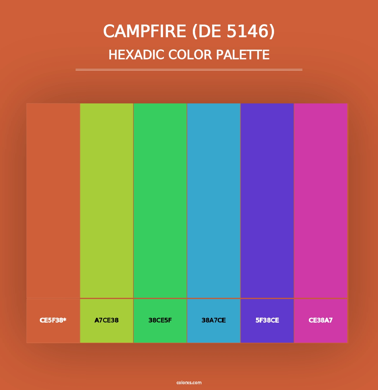 Campfire (DE 5146) - Hexadic Color Palette