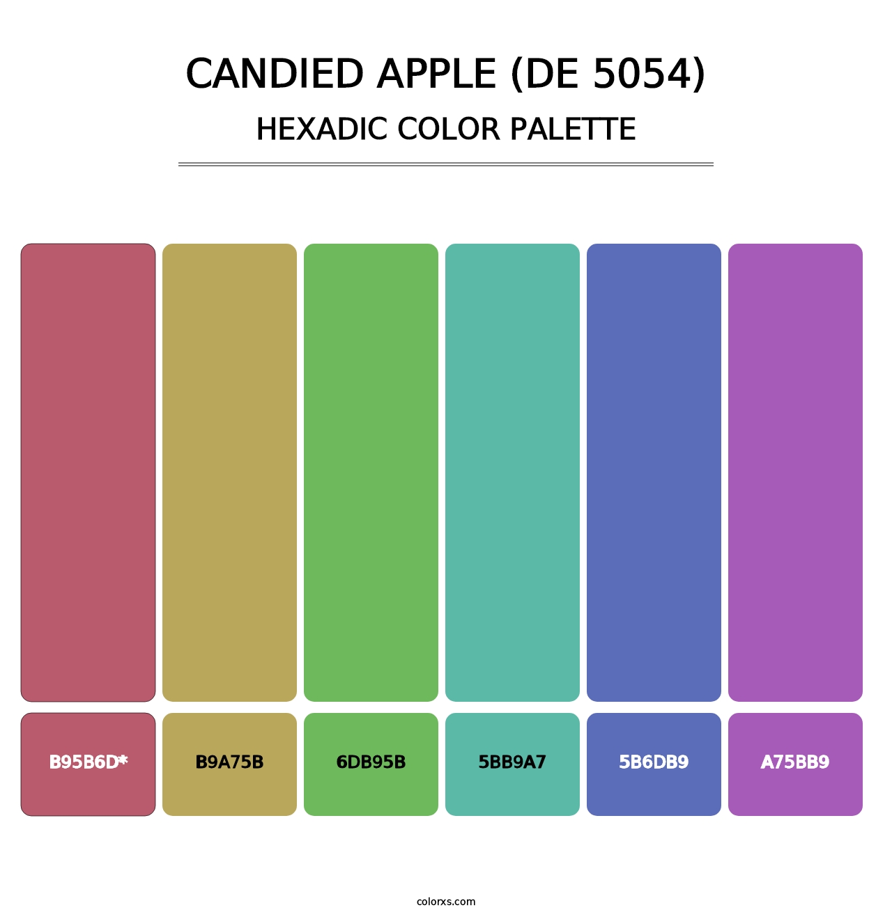 Candied Apple (DE 5054) - Hexadic Color Palette