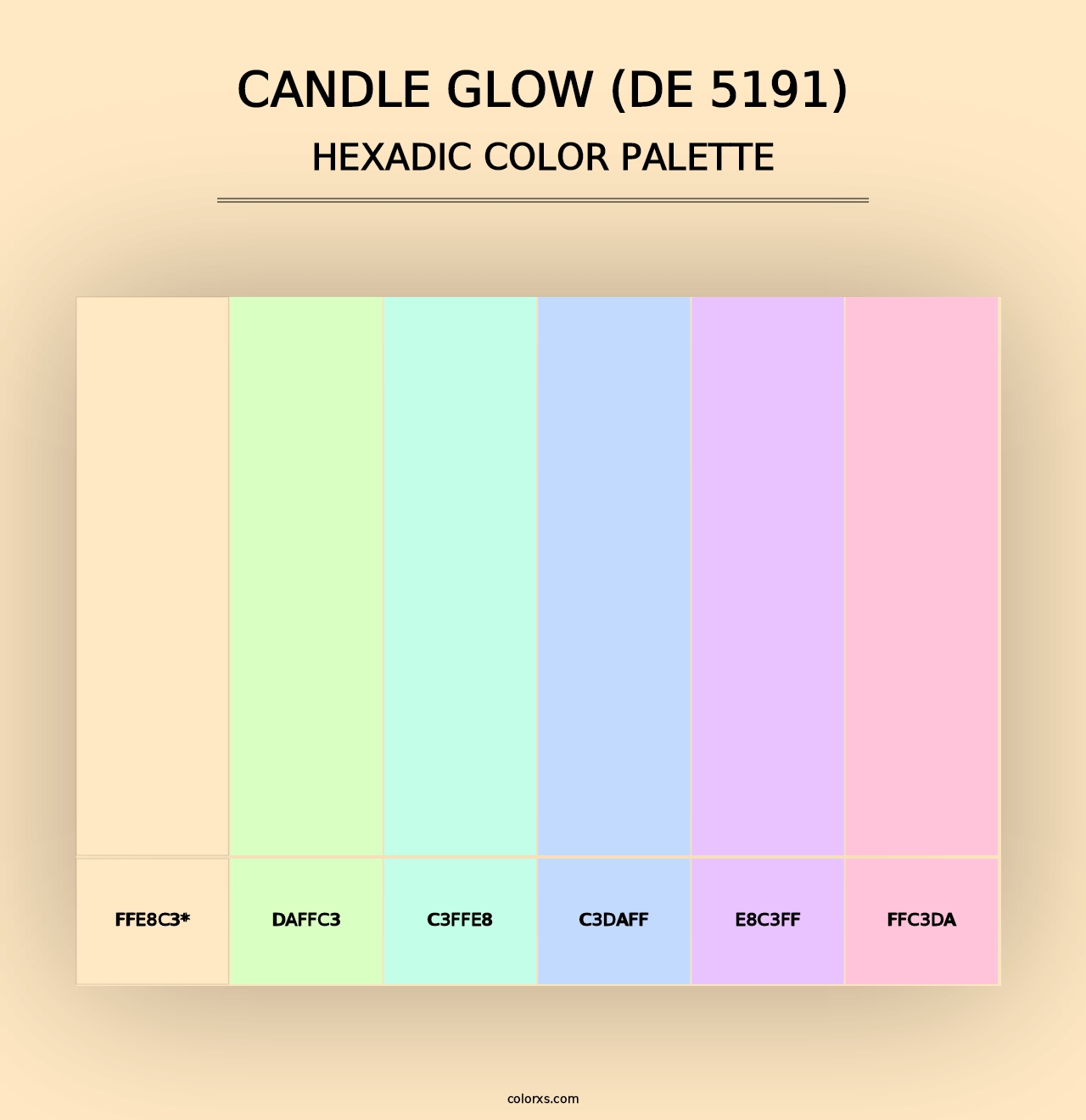 Candle Glow (DE 5191) - Hexadic Color Palette