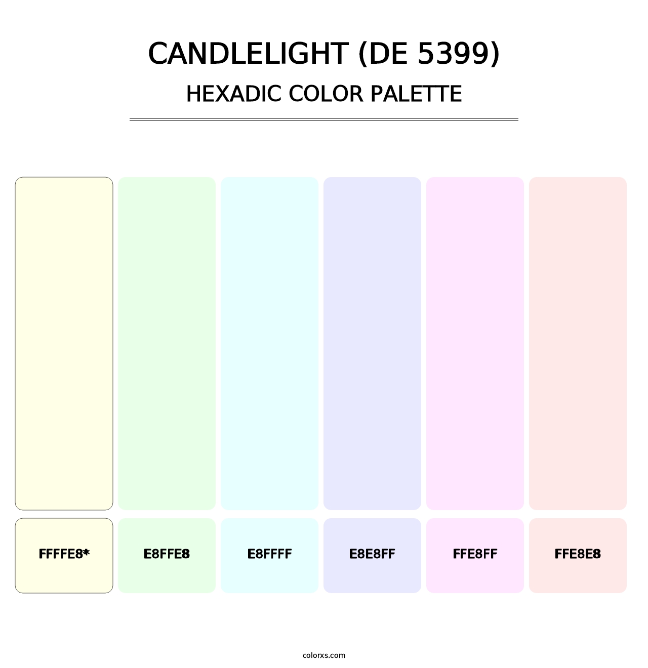 Candlelight (DE 5399) - Hexadic Color Palette