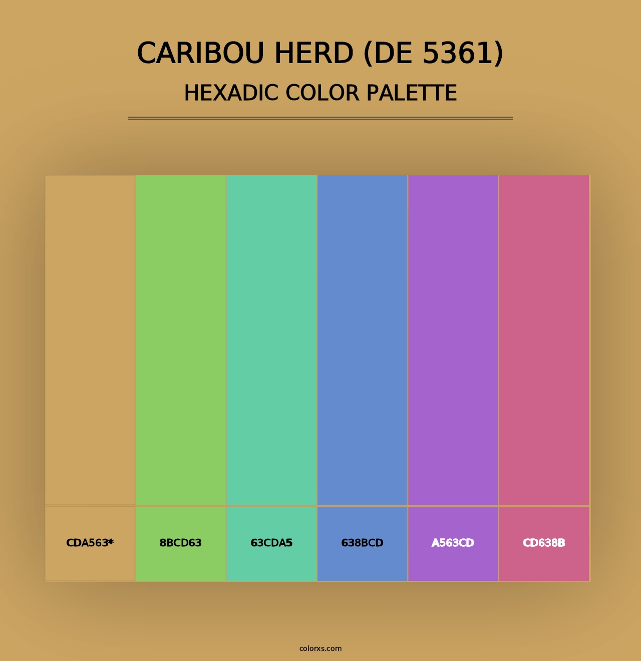 Caribou Herd (DE 5361) - Hexadic Color Palette