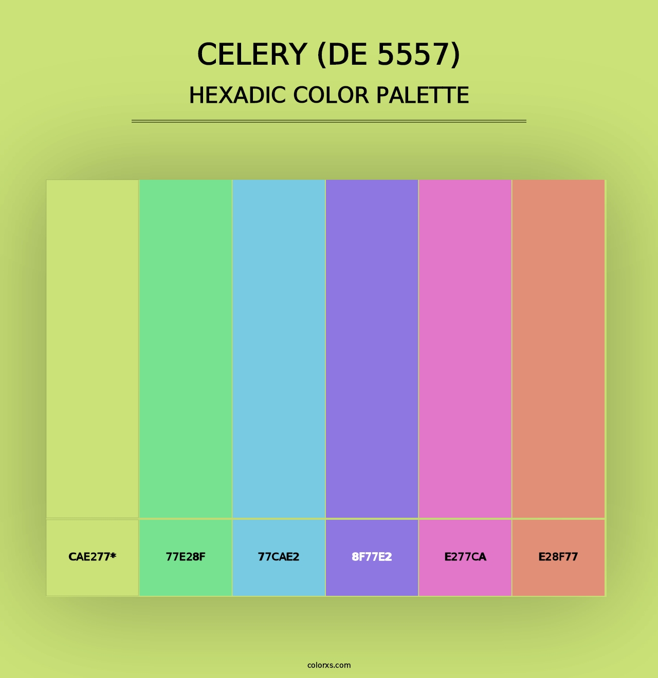 Celery (DE 5557) - Hexadic Color Palette