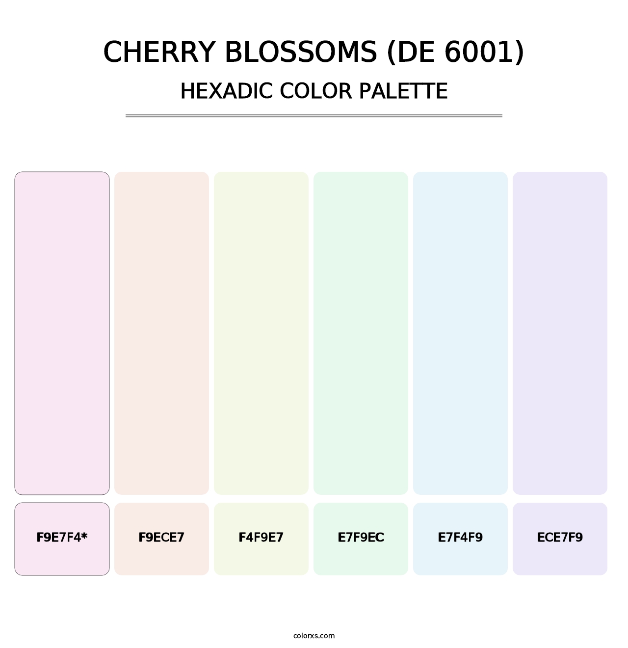 Cherry Blossoms (DE 6001) - Hexadic Color Palette