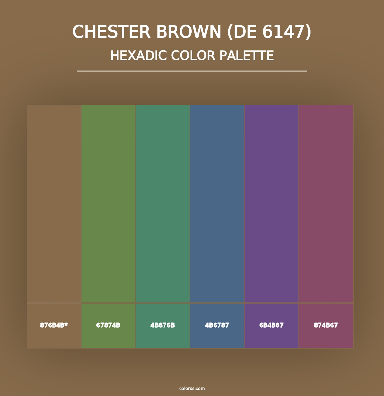 Chester Brown (DE 6147) - Hexadic Color Palette