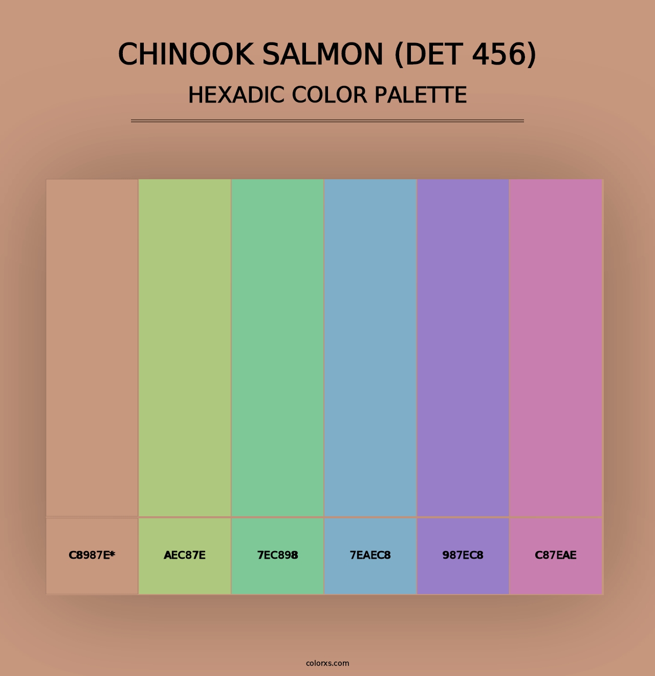 Chinook Salmon (DET 456) - Hexadic Color Palette