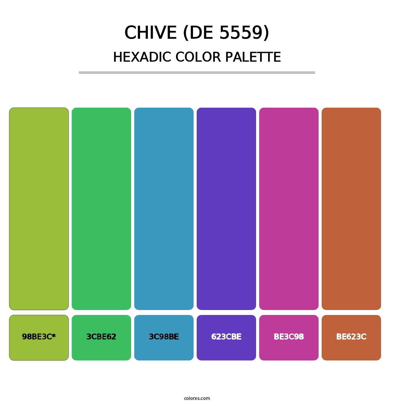 Chive (DE 5559) - Hexadic Color Palette